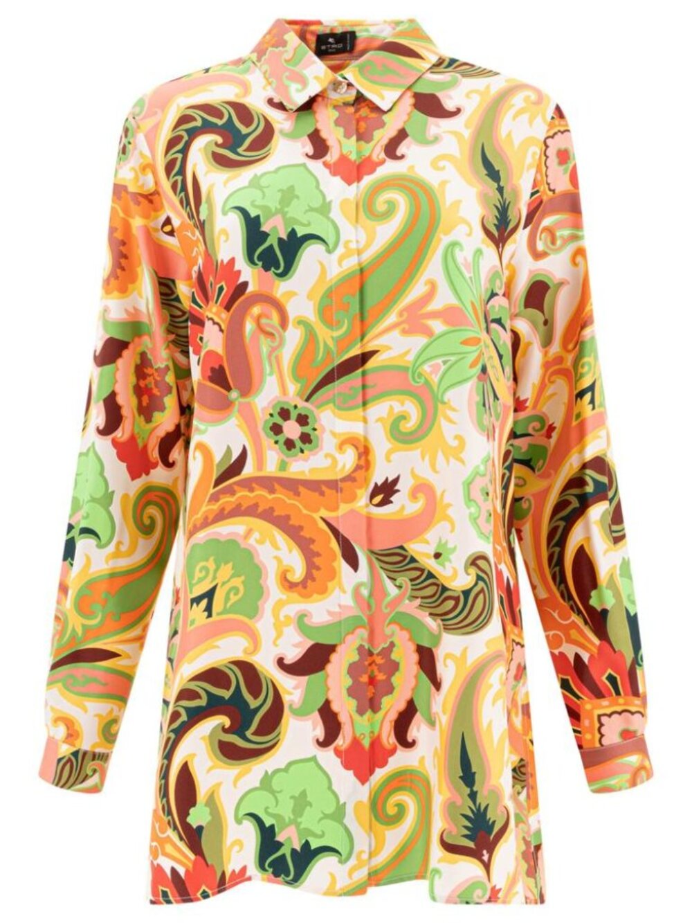 Etro Silk Paisley Shirt Tag Size 40 Women